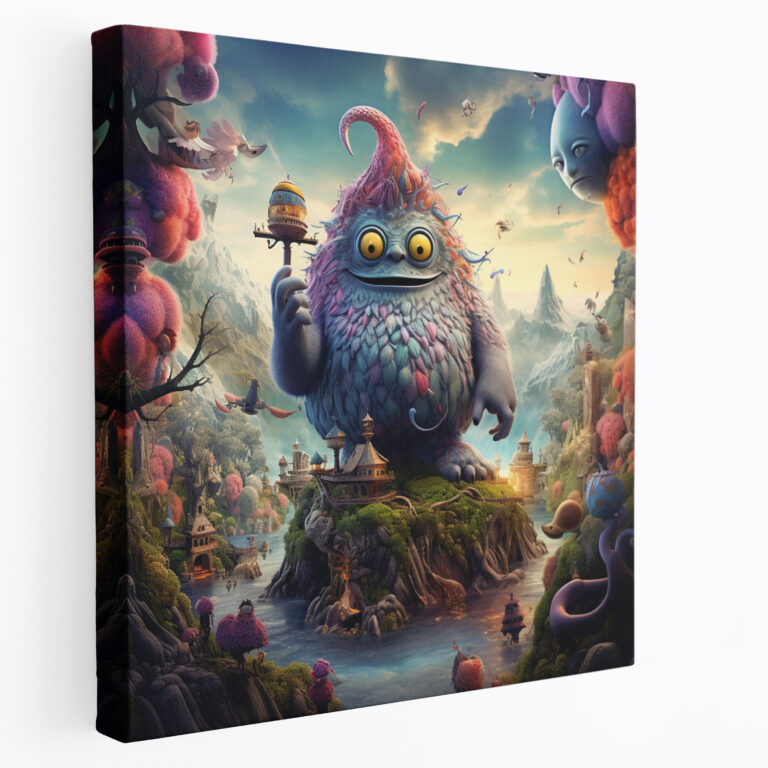 Minions Fantasy Canvas Print - Minions, Landscapes, Canvas Wall Art, Home Decoration
