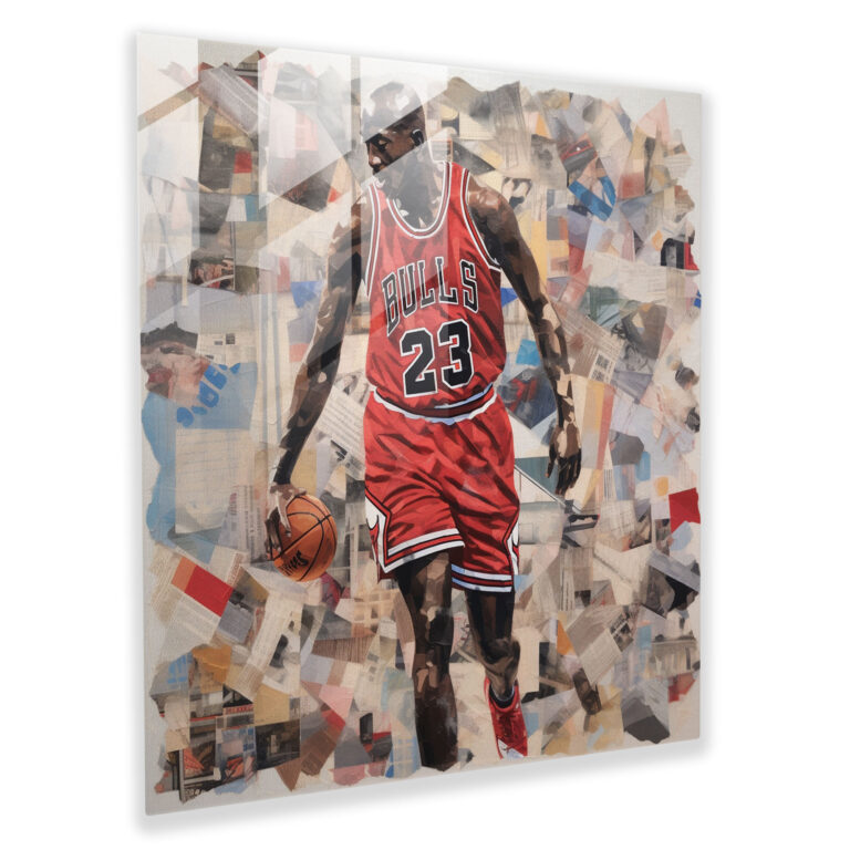 Michael Jordan Glass Print - Micheal Jordan, Glass Wall Art, Michael Jordan, Wall Decoration