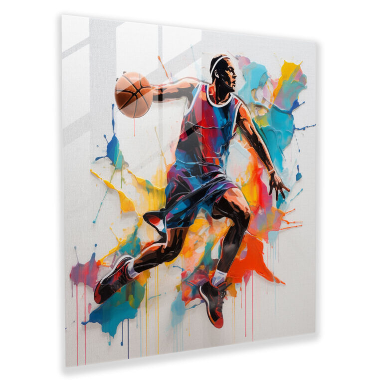 Michael Jordan Glass Wall Art - Micheal Jordan, Home Decoration, Wall Decoration, Glass Print