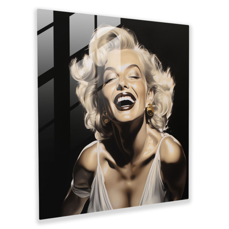 Enchanting Marilyn Monroe Glass Wall Art - Marilyn Monroe, Wall Decoration, Marilyn Monroe, Sophisticated Design