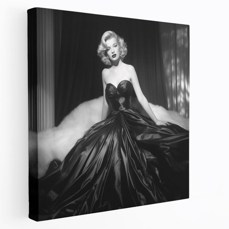 Marilyn Monroe Canvas Print - Classic Black And White Wall Art - Marilyn Monroe, Canvas Wall Art, Timeless Beauty, Home Decoration