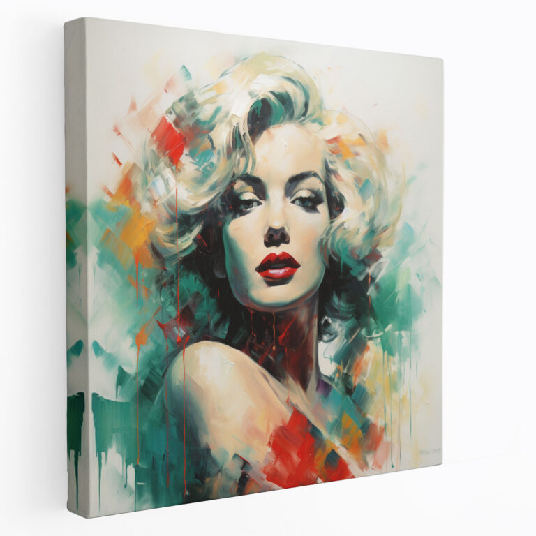 Marilyn Monroe Canvas Print - Abstract Impressionist Wall Decoration - Marilyn Monroe, Canvas Print, Wall Art, Impressionist Art