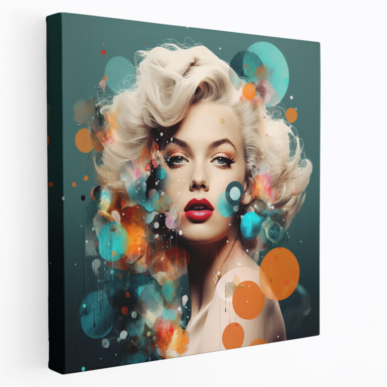 Marilyn Monroe Canvas Print - Modern Digital Collage Wall Art - Marilyn Monroe, Wall Art, Home Decoration, Canvas