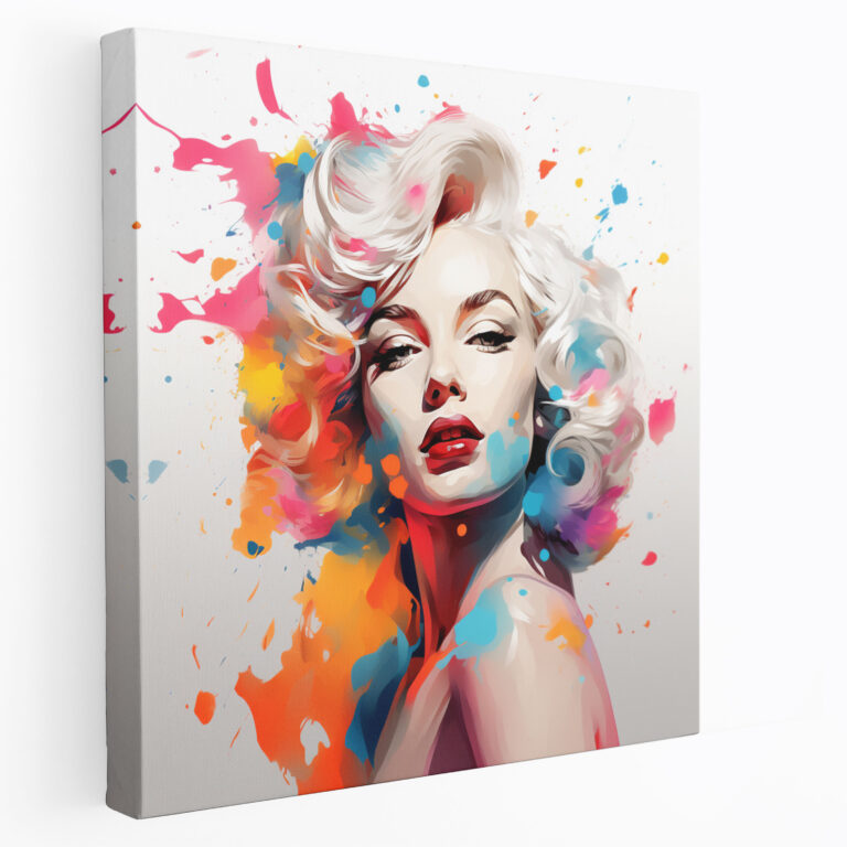 Marilyn Monroe Wall Decoration - Colorful Digital Art Print - Marilyn Monroe, Wall Decoration, Digital Art, Wall Art