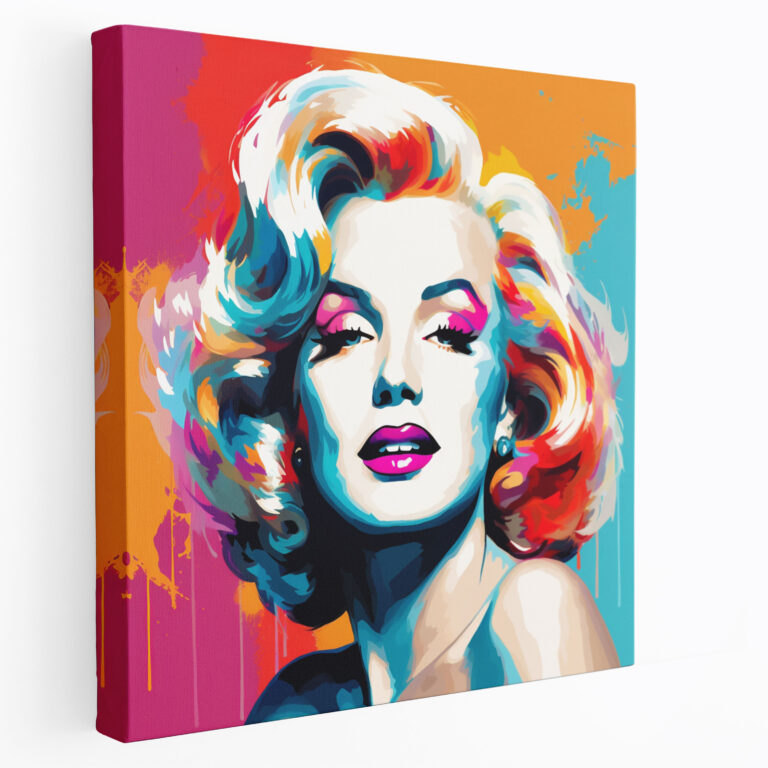 Marilyn Monroe Pop Art Canvas Print - Marilyn Monroe, Wall Decoration, Marilyn Monroe, Pop Art