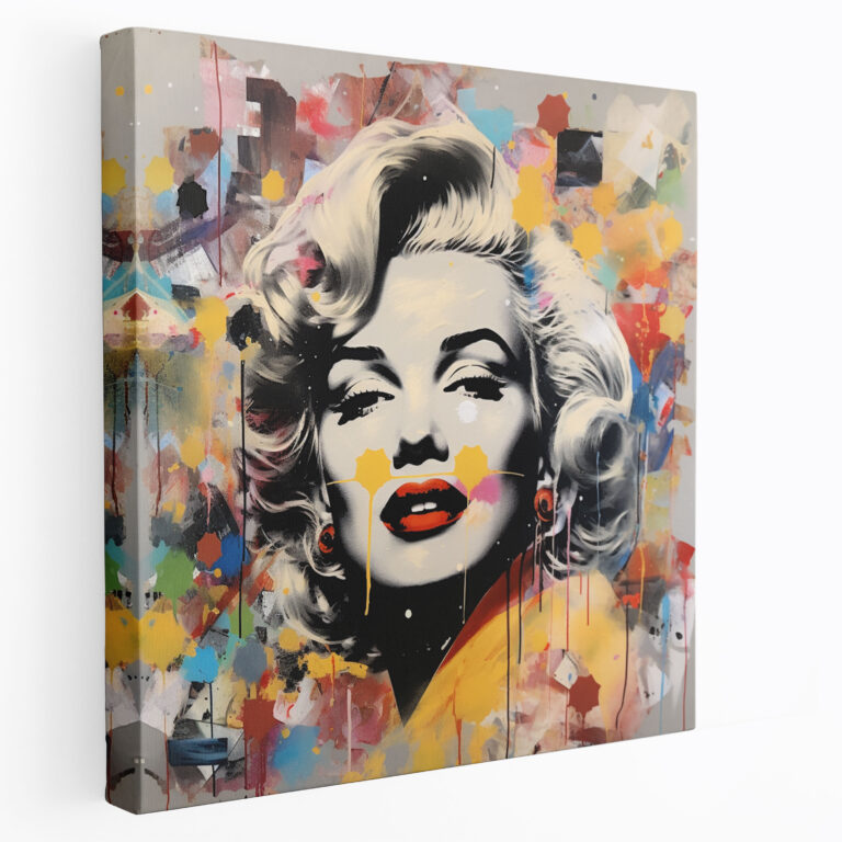 Marilyn Monroe Canvas Print - Abstract Mixed Media Wall Art - Marilyn Monroe, Canvas, Mixed Media, Wall Art