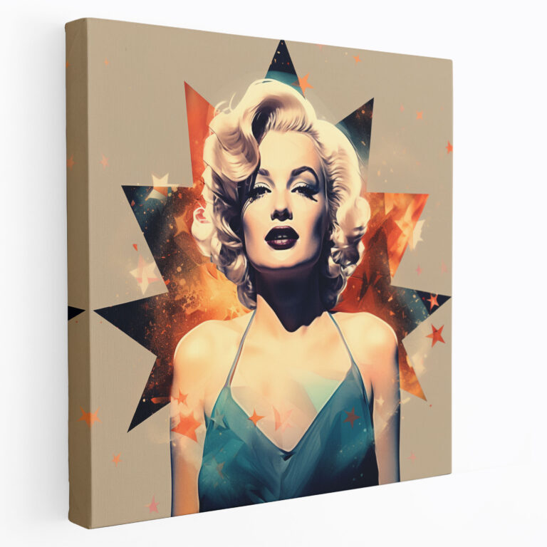 Marilyn Monroe Canvas Print - Retro Movie Poster Wall Art - Marilyn Monroe, Marilyn Monroe, Movie Poster, Wall Art