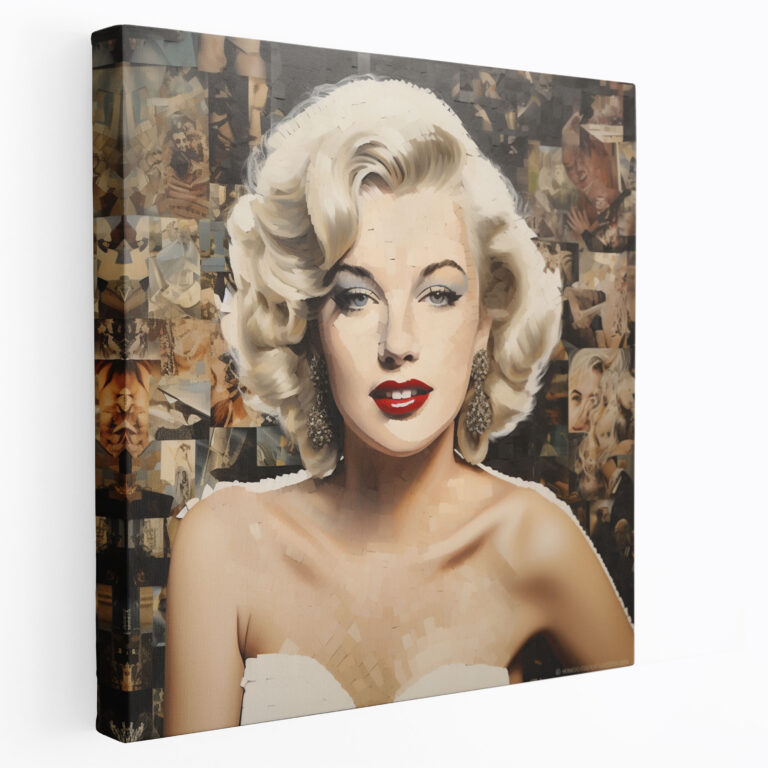 Marilyn Monroe Canvas Print - Captivating Mosaic Wall Art - Marilyn Monroe, Marilyn Monroe, Memorable Moments, Canvas Wall Art
