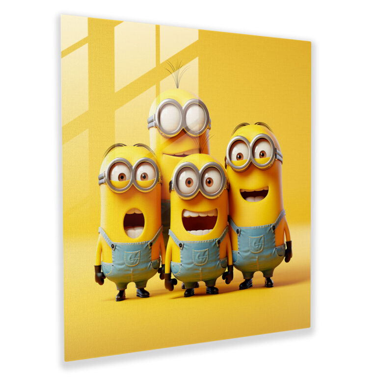 Minion Glass Print - Minions, Modern Art, Glass Art, Glass Print