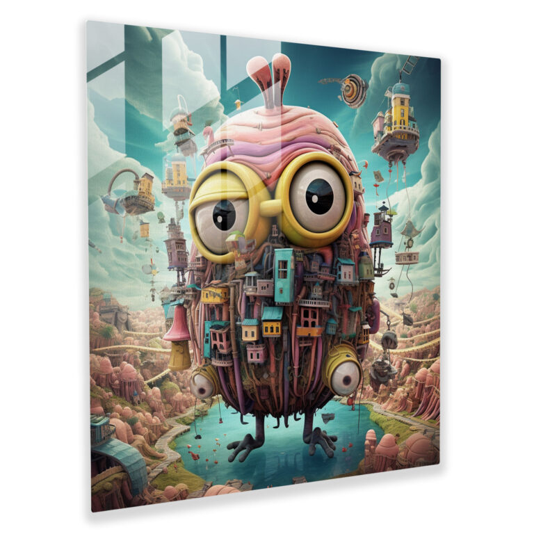 Dreamy Minions Glass Print - Minions, Minions, Glass Art, Wall Decoration
