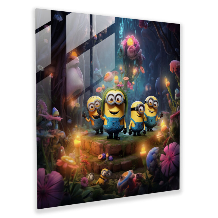 Minions Glass Print - Whimsical Wonderland - Minions, Glass Art, Minions, Modern Art