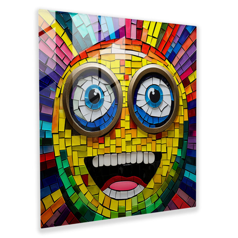 Minion Mosaic Glass Wall Art - Minions, Wall Decoration, Home Decoration, Modern Art