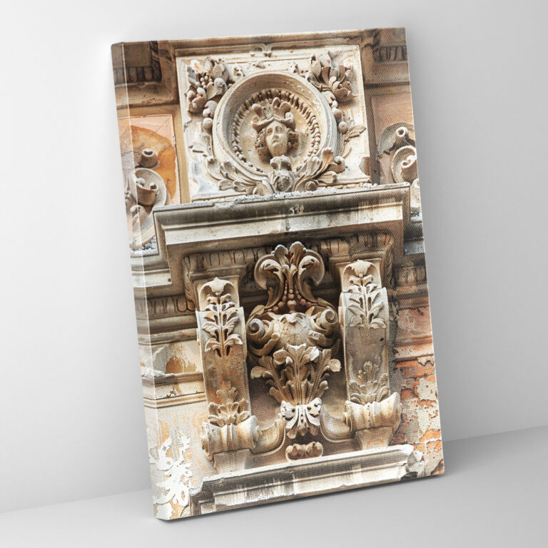 Mannerism Ornate Architecture Canvas Print - Mannerism, Mannerism, Canvas Wall Art, Canvas