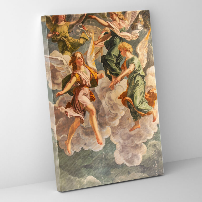 Celestial Angels Mannerism Canvas Print - Mannerism, Canvas, Home Decoration, Wall Art