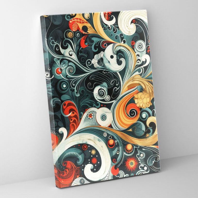Swirling Motifs Mannerism Wall Decoration - Mannerism, Canvas Print, Canvas, Mannerism