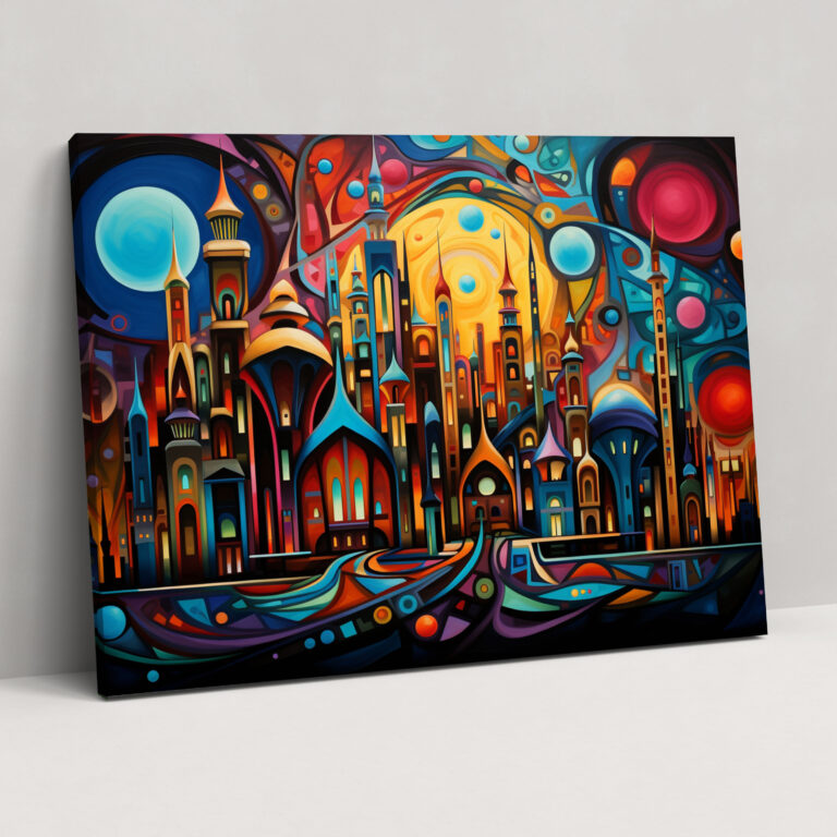 Abstract Mosque Canvas Print - Mosque, Home Decoration, Wall Decoration, Mosque