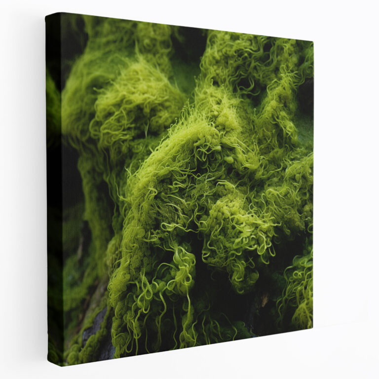 Vibrant Green Moss Canvas Print - Moss, Moss, Home Decoration, Canvas