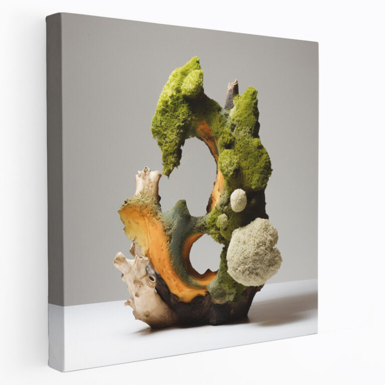Organic Moss Sculpture Canvas Print - Moss, Canvas Print, Moss, Wall Decoration