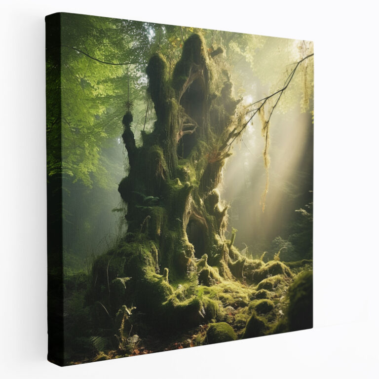 Whimsical Moss Canvas Print - Moss, Wall Decoration, Magical Woodland, Moss