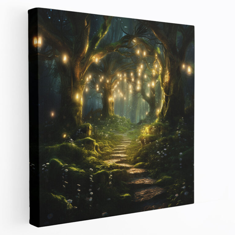 Enchanting Moss Canvas Print - Moss, Enchanting Forest, Home Decoration, Canvas Wall Art