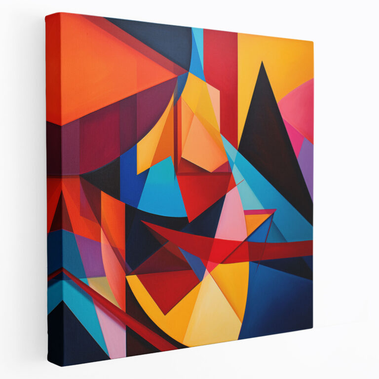 Motivational Wall Decoration - Geometric Abstract Canvas Print - Motivational, Success, Wall Art, Canvas Wall Art