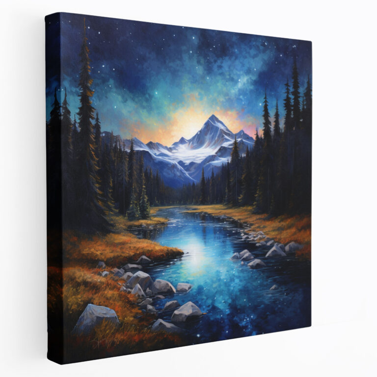 Motivational Starry Night Canvas Print - Motivational, Wall Decoration, Home Decoration, Canvas Wall Art