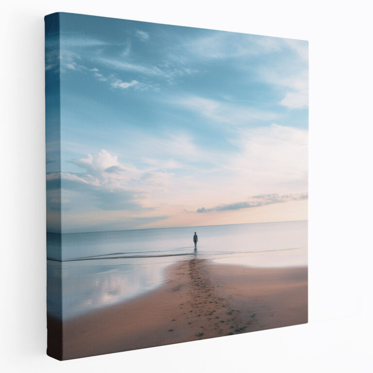 Motivational Beach Horizon Canvas Print - Motivational, Wall Art, Resilience, Wall Decoration
