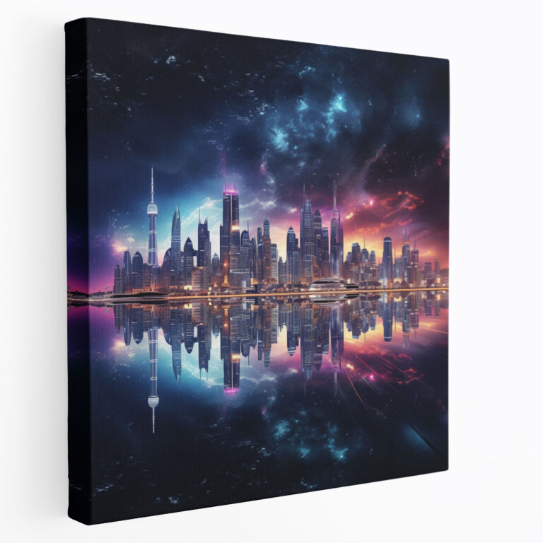 Motivational City Skyline Canvas Print - Motivational, Canvas, Endless Possibilities, Wall Decoration