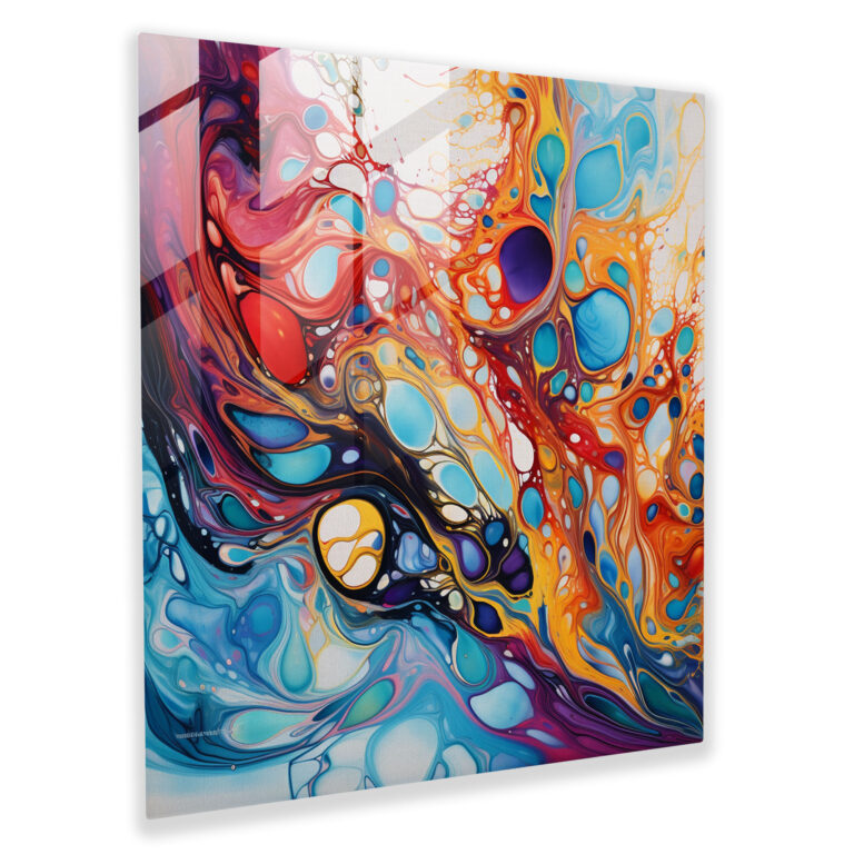 Marble Glass Print - Abstract Swirls - Marble, Home Decoration, Glass Wall Art, Modern Art