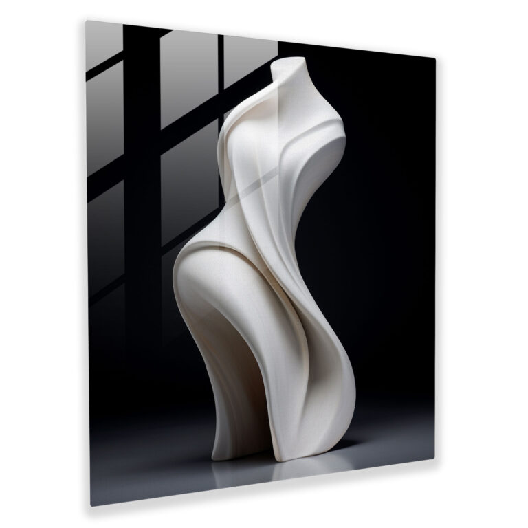 Marble Glass Art - Elegant Female Figure - Marble, Glass Art, Marble, Home Decoration
