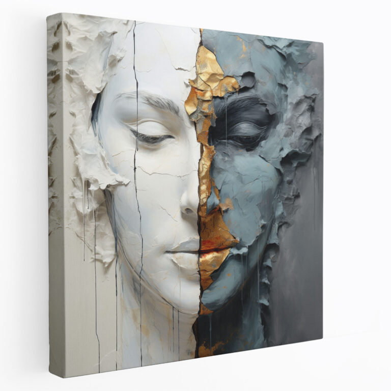 Marble Fusion Canvas Print - Marble, Canvas, Wall Art, Home Decoration