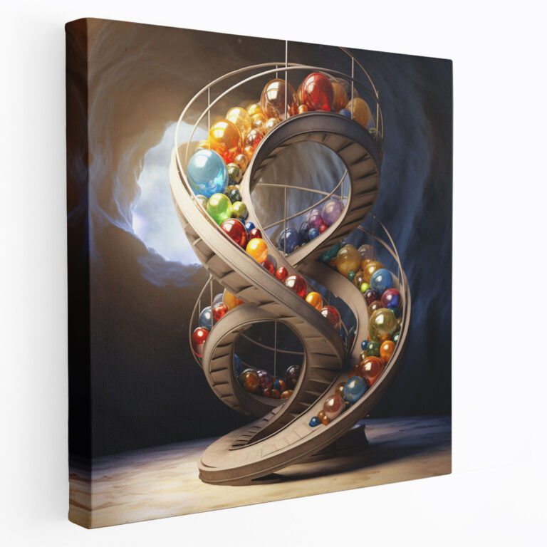 Marble Cascade Wall Art - Marble, Home Decoration, Canvas Print, Marble