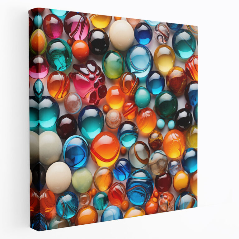 Colorful Marble Canvas Print - Marble, Canvas Wall Art, Marble, Canvas