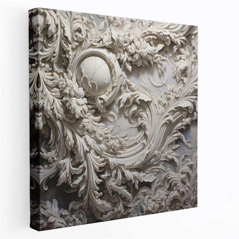 Marble Masterpiece Canvas Print - Marble, Photorealistic Painting, Wall Decoration, Canvas Wall Art
