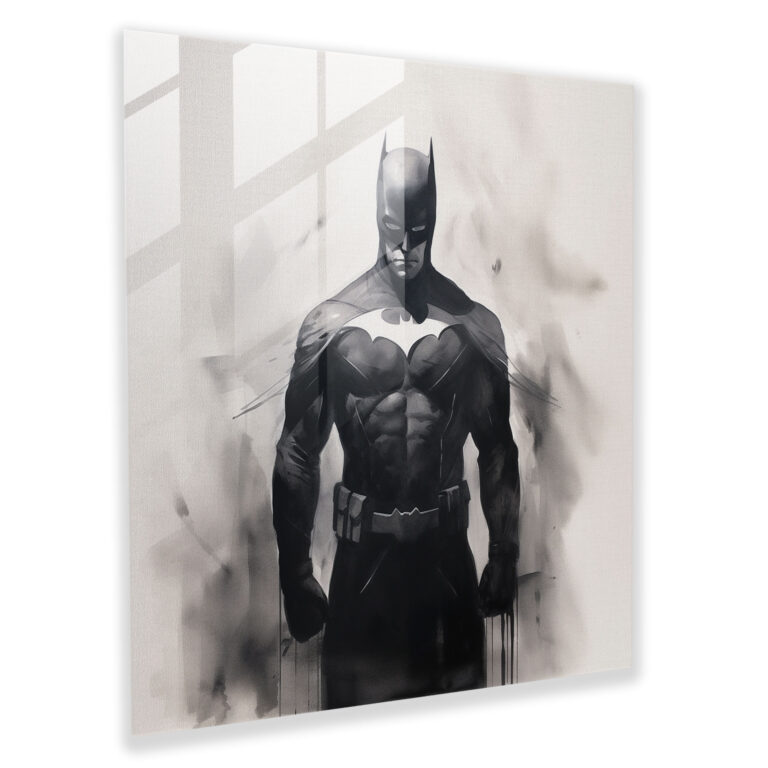 Elegant Minimalist Ink Wash Glass Print