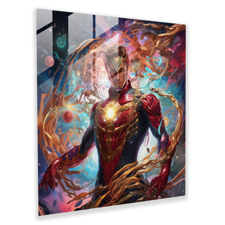 Cosmic Dreams Marvels Glass Print