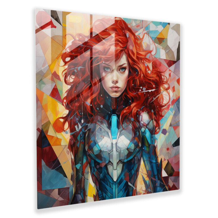 Marvel Fusion Geometric Glass Print
