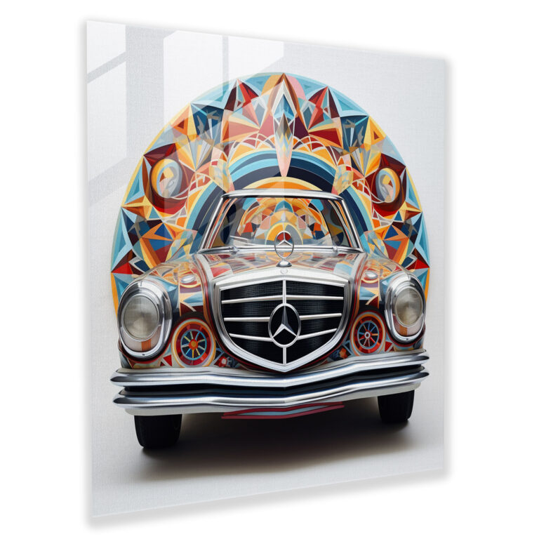 Mercedes Glass Print - Geometric Abstraction - Mercedes, Glass Print, Mercedes, Glass Art