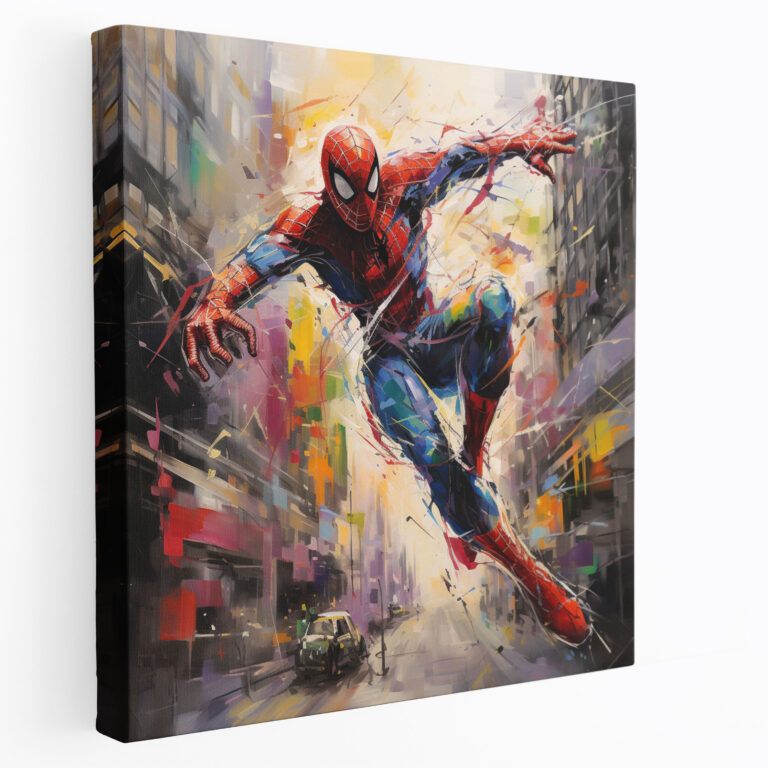 Marvel Graffiti Street Art Canvas Print - Marvel, Spider-Man, Wall Art, Canvas Wall Art