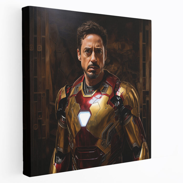 Marvel Realistic Oil Painting Canvas Print - Marvel, Marvel, Realistic Oil Painting, Iron Man