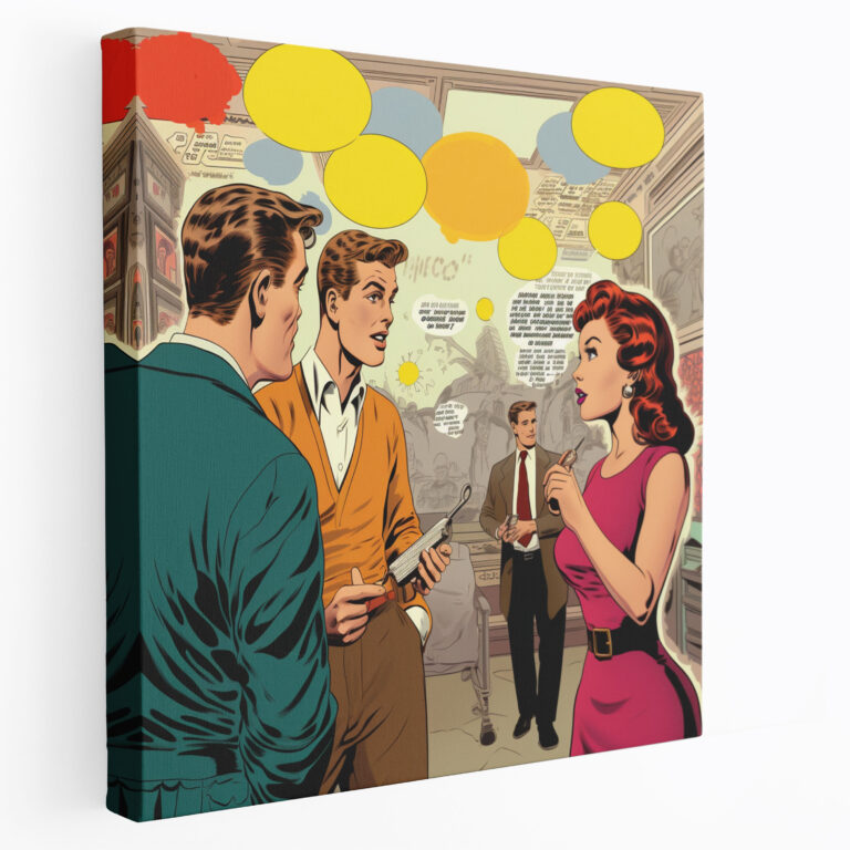 Marvel Wall Art - Retro Comic Panel - Marvel, Comic Panel, Nostalgia, Canvas Wall Art
