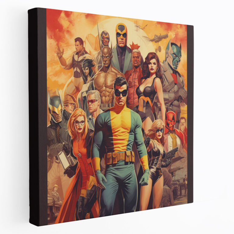 Marvel Canvas Print - Retro Comic Book Cover - Marvel, Wall Decoration, Comic Book Cover, Marvel