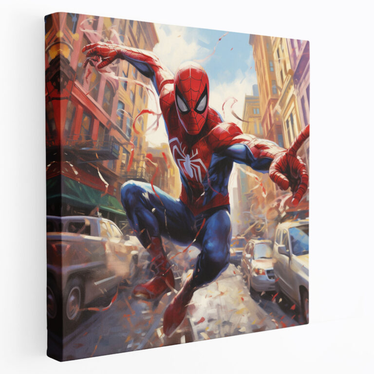 Marvel Wall Art - Spider-Man's Swing - Marvel, Agility, Canvas Print, Wall Decoration