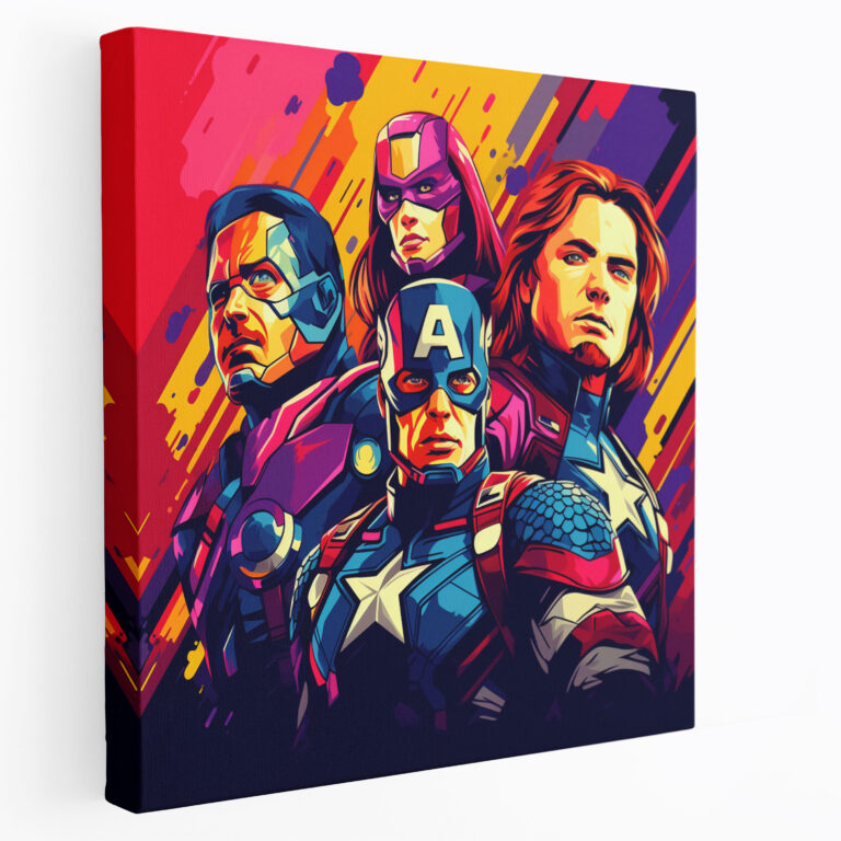 Marvel Wall Art - Avengers Pop Art - Marvel, Illustration, Canvas, Canvas Wall Art