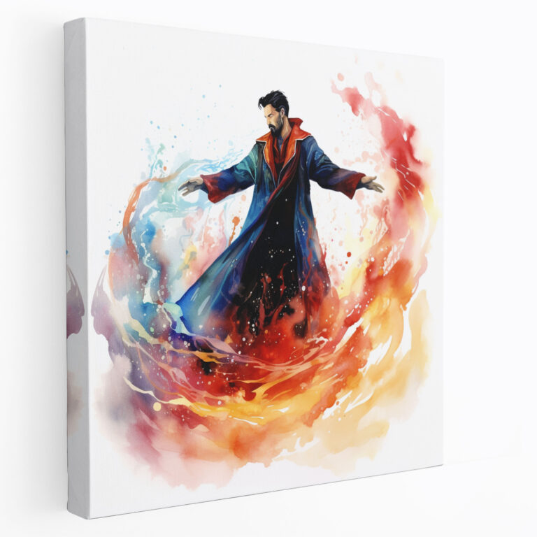Marvel Canvas Print: Mystic Doctor Strange - Marvel, Mystical Touch, Spellbinding Pose, Canvas Wall Art