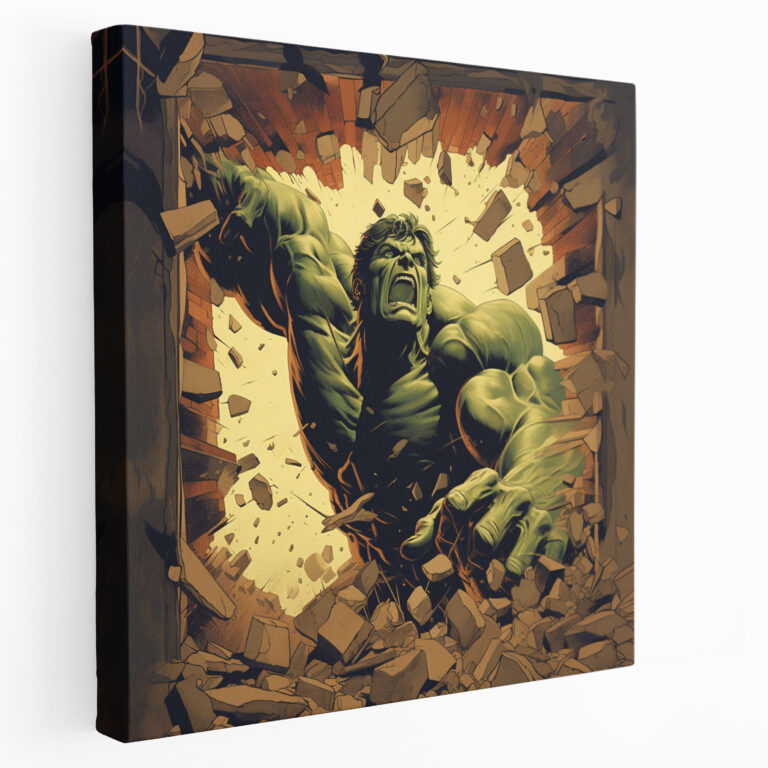 Marvel Retro Poster Canvas Print - Marvel, Wall Art, Canvas Wall Art, Home Decoration