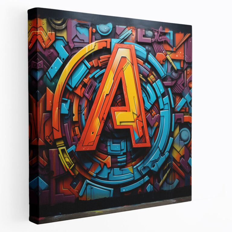 Marvel Graffiti Wall Art - Marvel, Marvel, Canvas, Wall Decoration