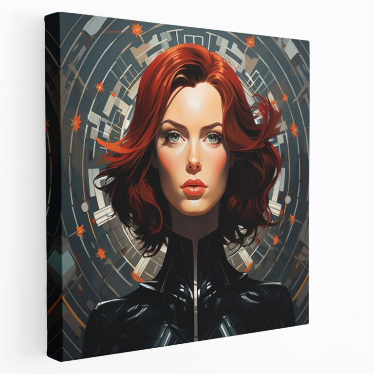 Marvel Wall Art - Digital Black Widow Canvas Print - Marvel, Sleek, Wall Art, Home Decoration