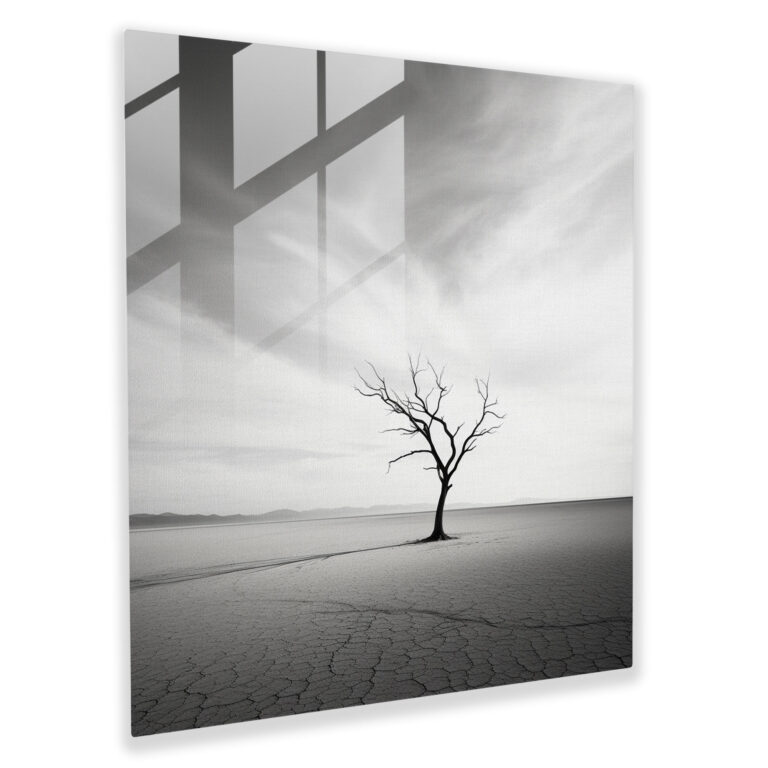 Motivational Glass Wall Art - Motivational, Black And White, Home Decoration, Resilience