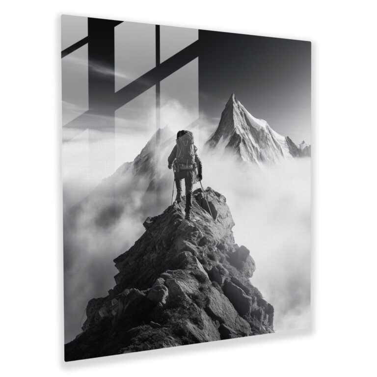 Motivational Glass Wall Art - Summit Achievement - Motivational, Glass Wall Art, Modern Art, Motivational